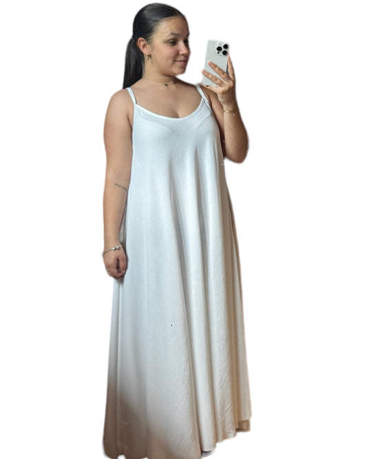 Robe longue blanche